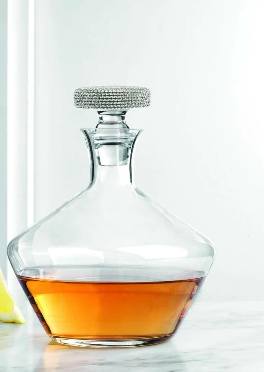 Godinger Whiskey Decanter with Rhinestone Topper