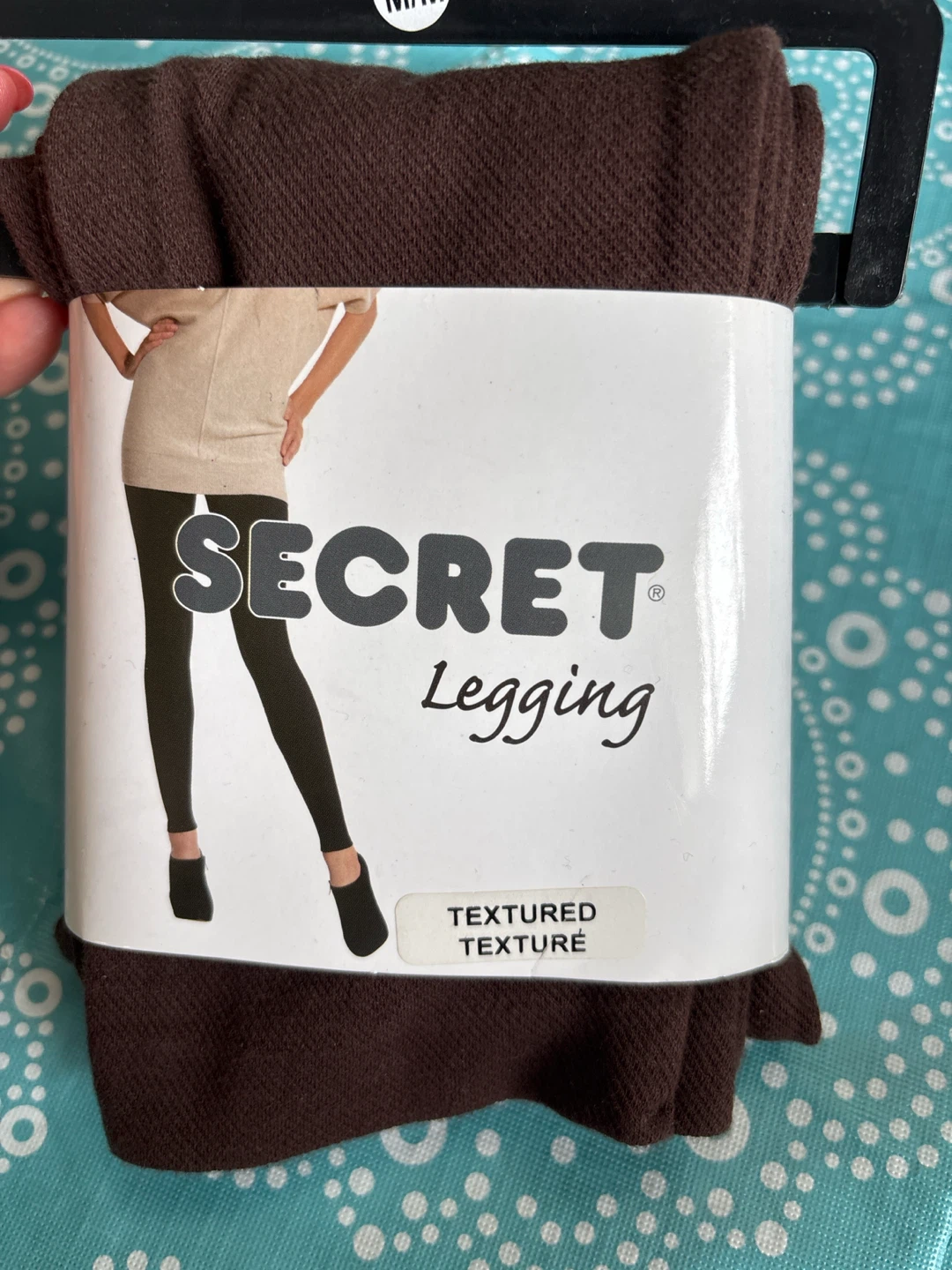Secret Textured Leggings Brown