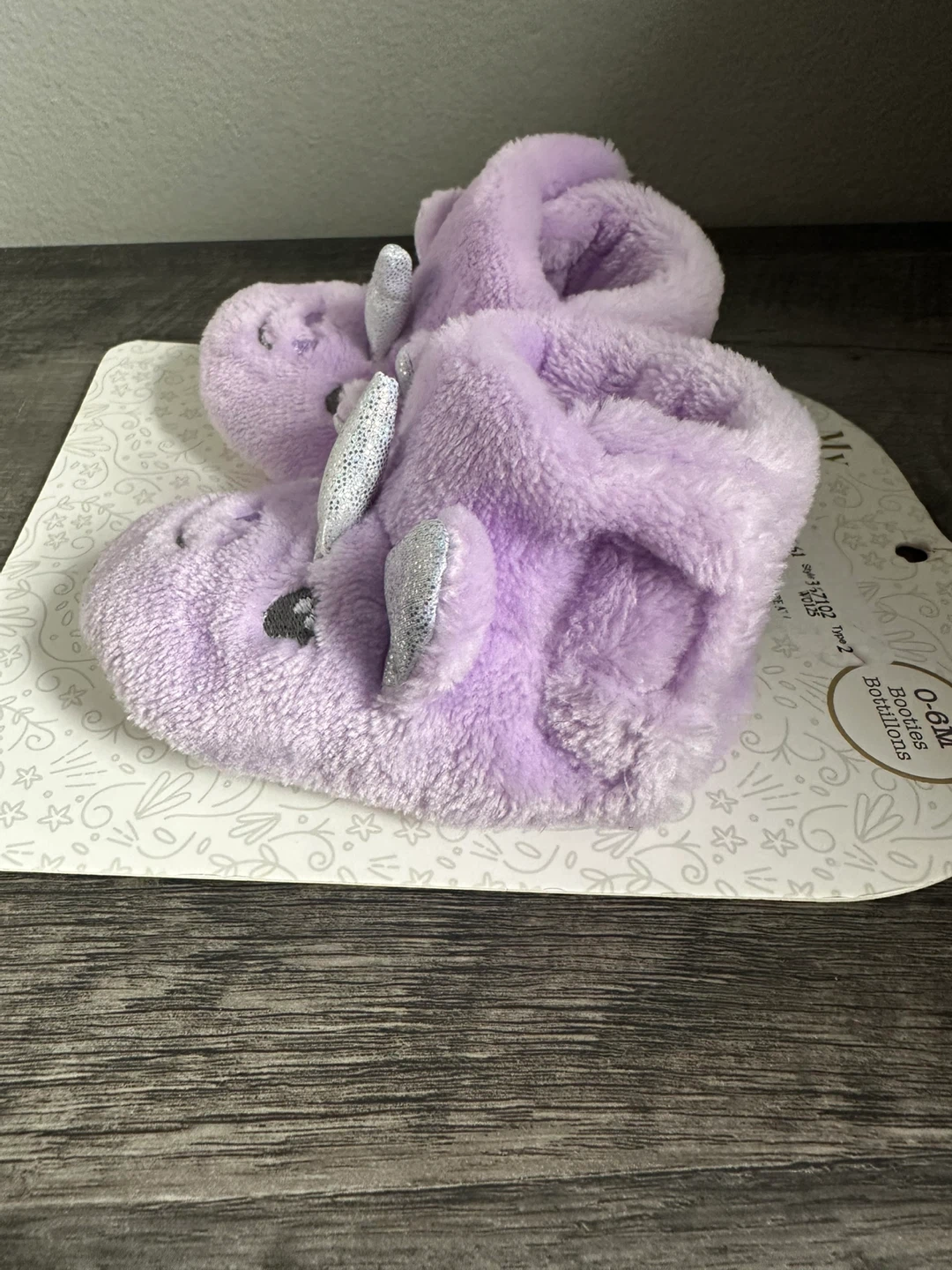 My Baby Boutique Lilac Unicorn Booties - photo 2