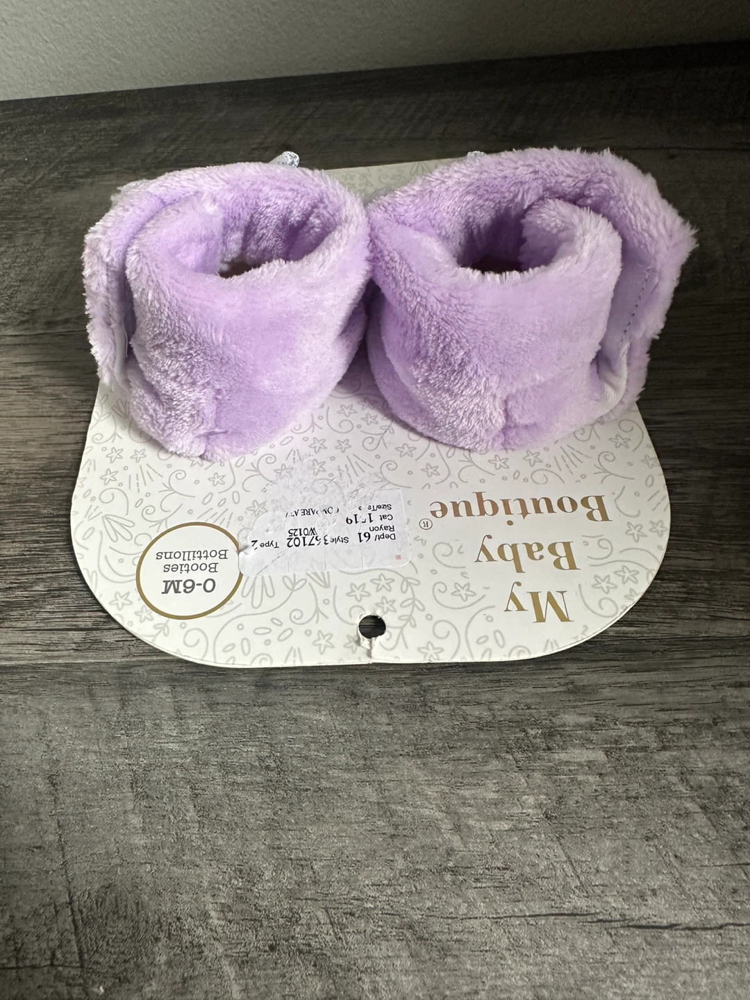 My Baby Boutique Lilac Unicorn Booties - photo 4
