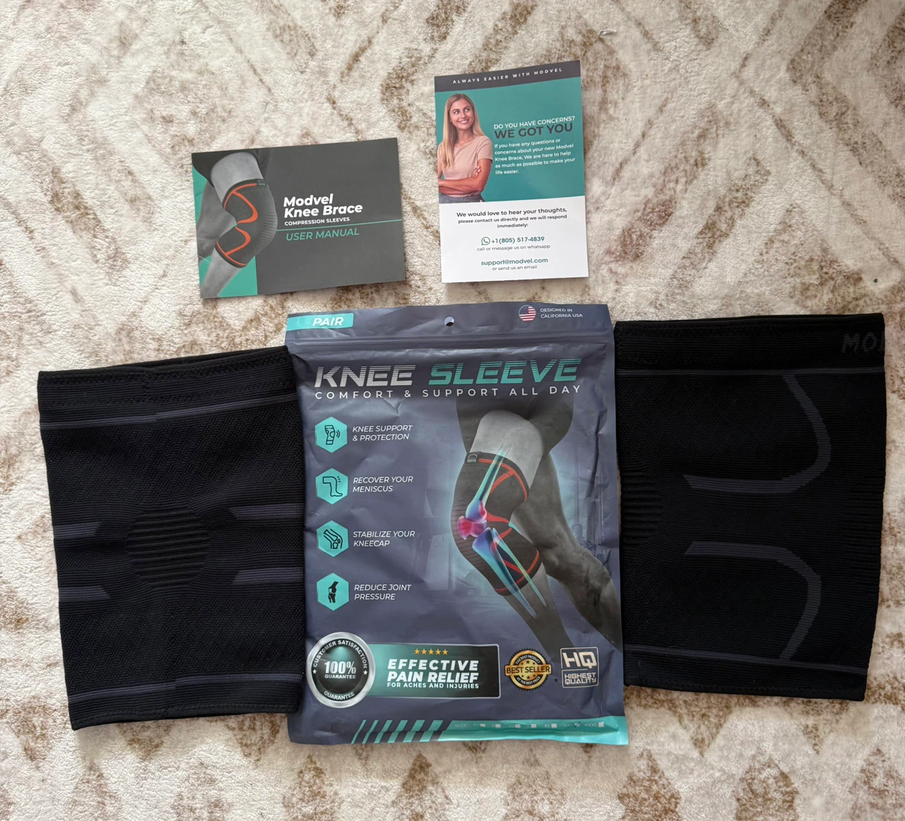 Modvel Compression Knee Braces - XX-Large