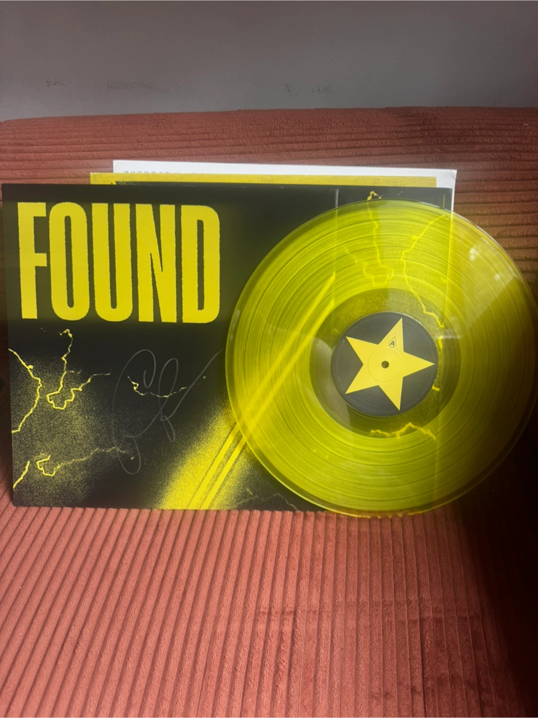 FOUND HEAVEN Yellow Vinyl Record Signed