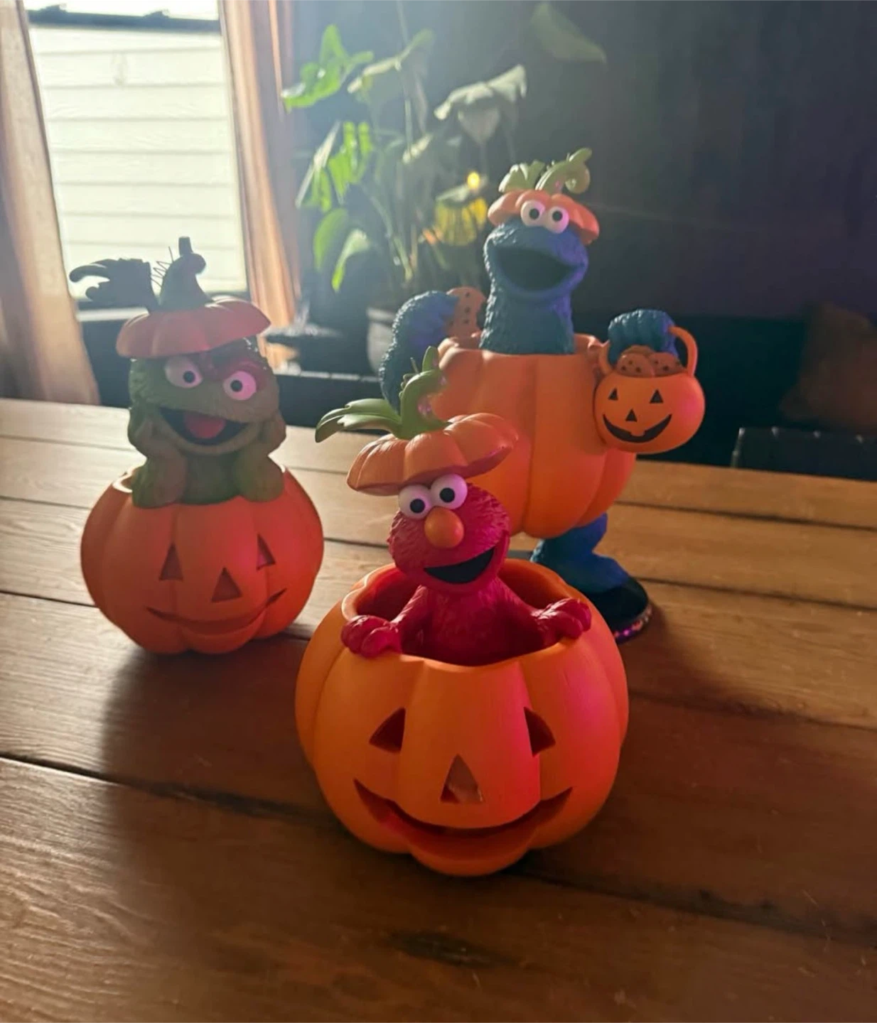 Sesame Street Halloween Pumpkin Figurines Set - photo 2