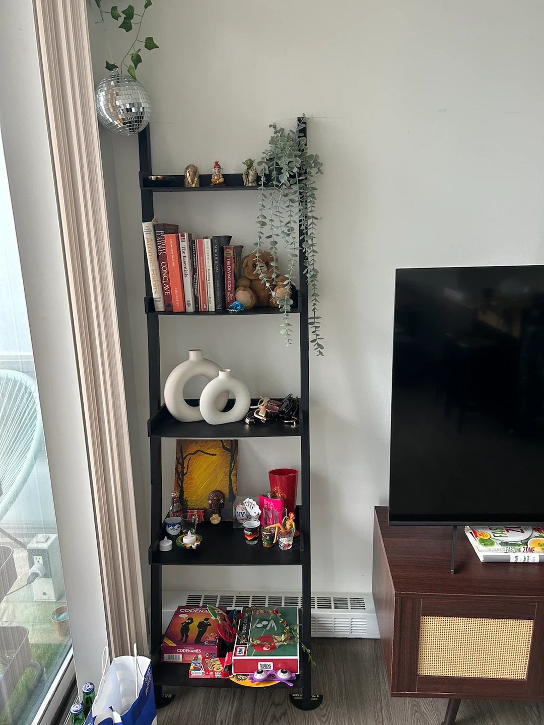 Black Ladder Shelf