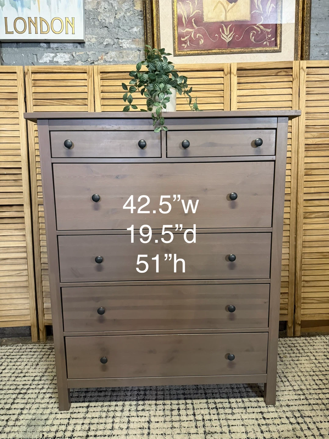 IKEA Hemnes 6-Drawer Dresser - Gray Brown - photo 5