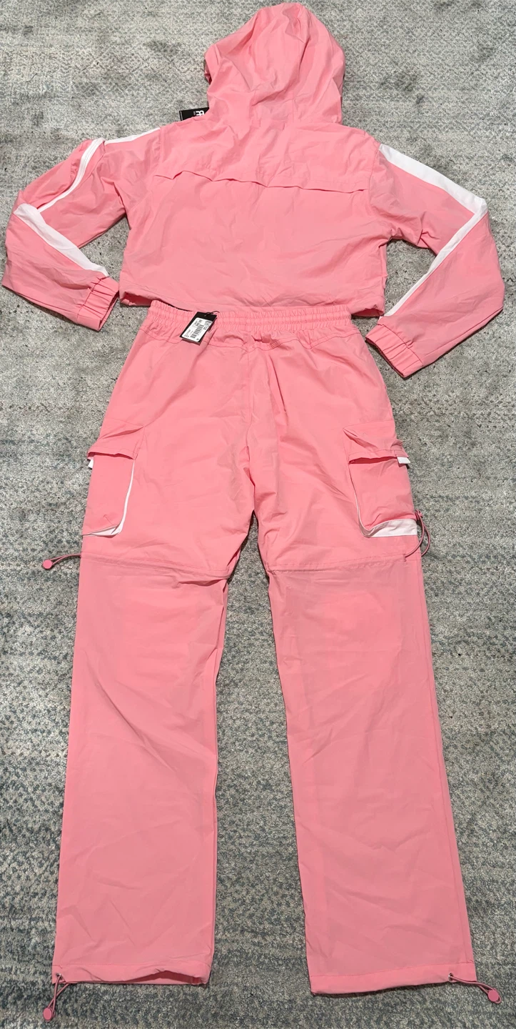 BNWT Red Fox Pink Cropped Track Suit Set - photo 2