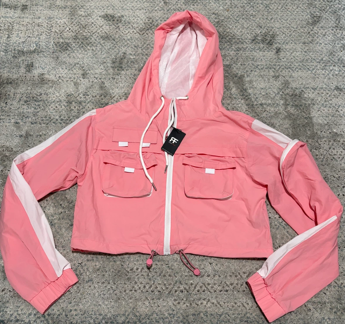 BNWT Red Fox Pink Cropped Track Suit Set - photo 3