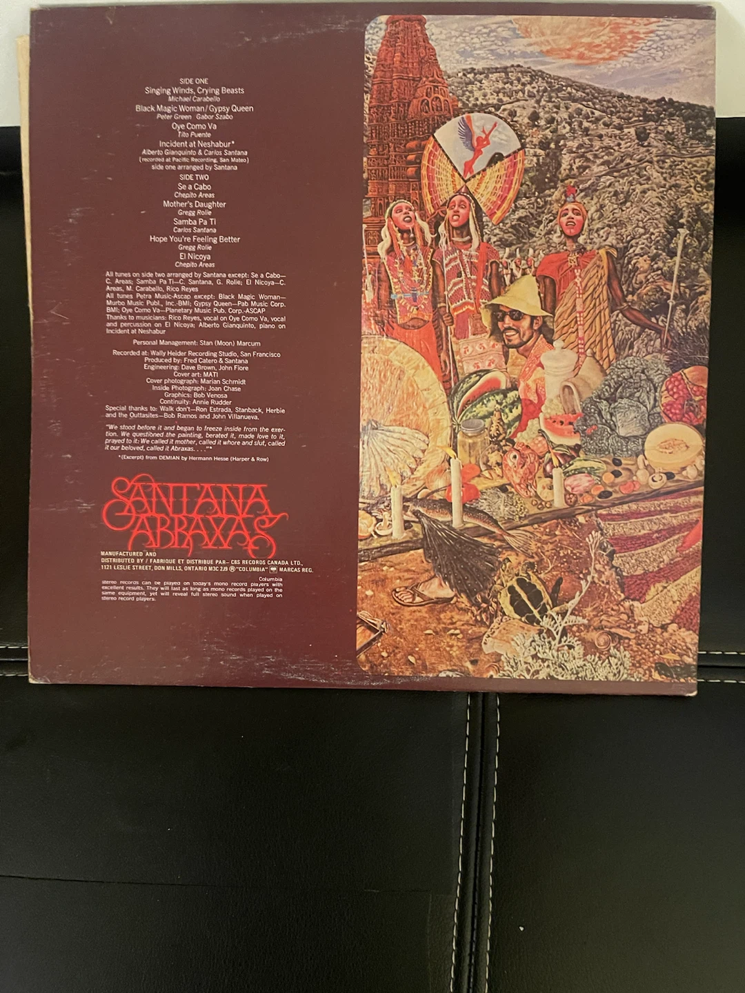 Santana Abraxas Vinyl Record