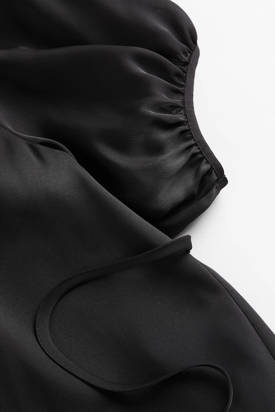H&M Black Puff Sleeve Dress S-M - photo 3