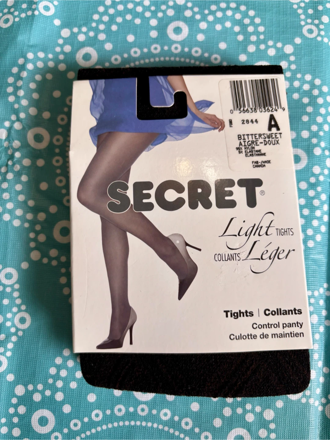 Secret Light Tights in Bittersweet, Size A