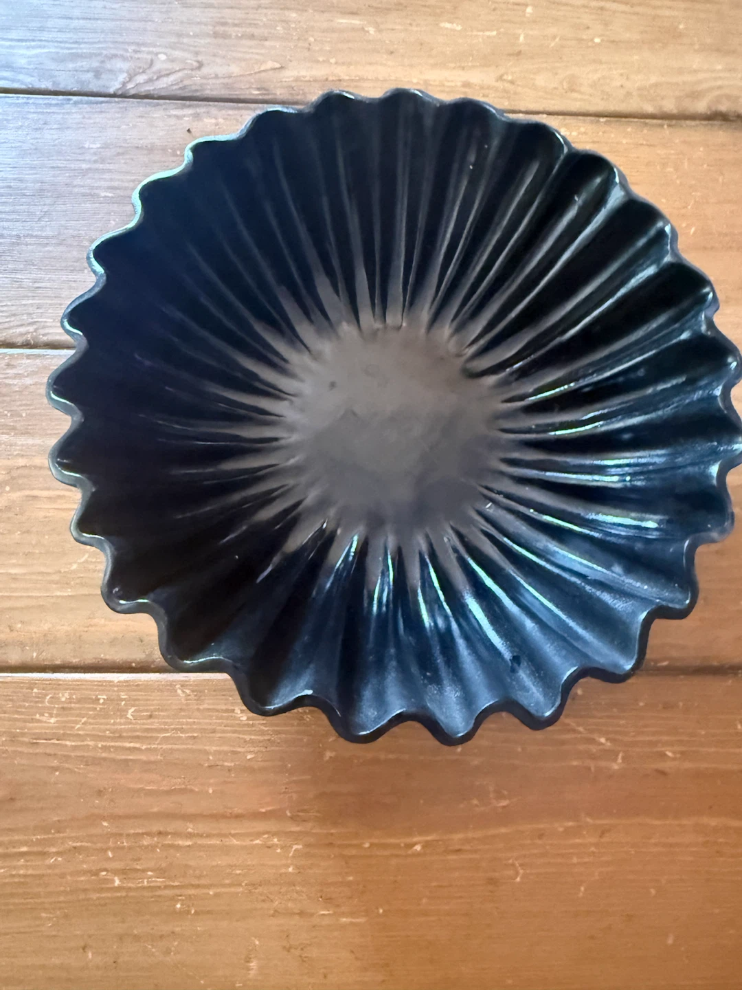 Black Fluted Decorative Bowl - photo 3