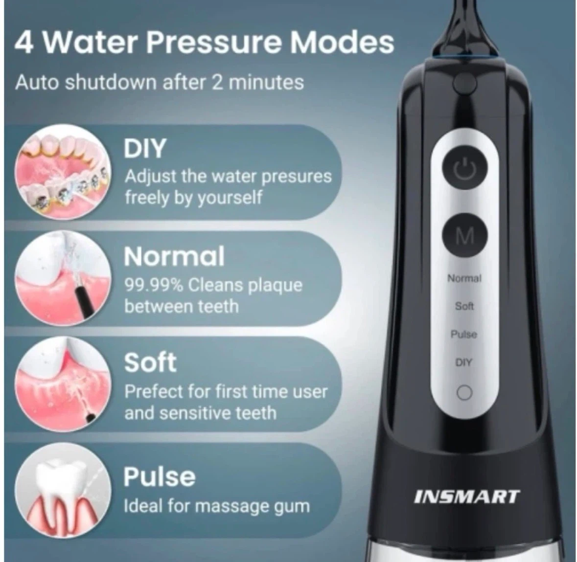 Cordless Water Flosser Dental Pick - photo 2