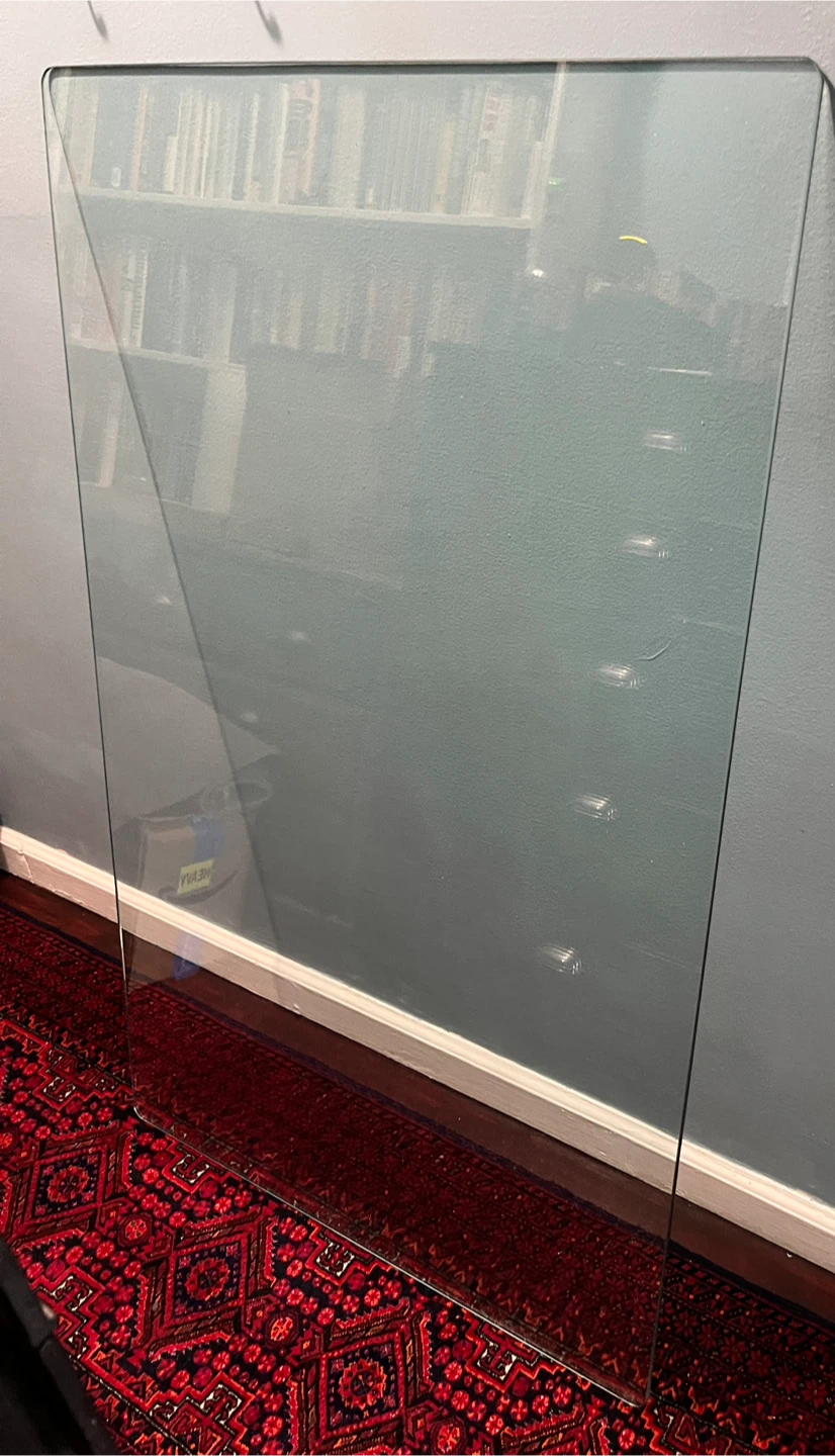 Large 1/2” Thick Tempered Glass Table Top - photo 3