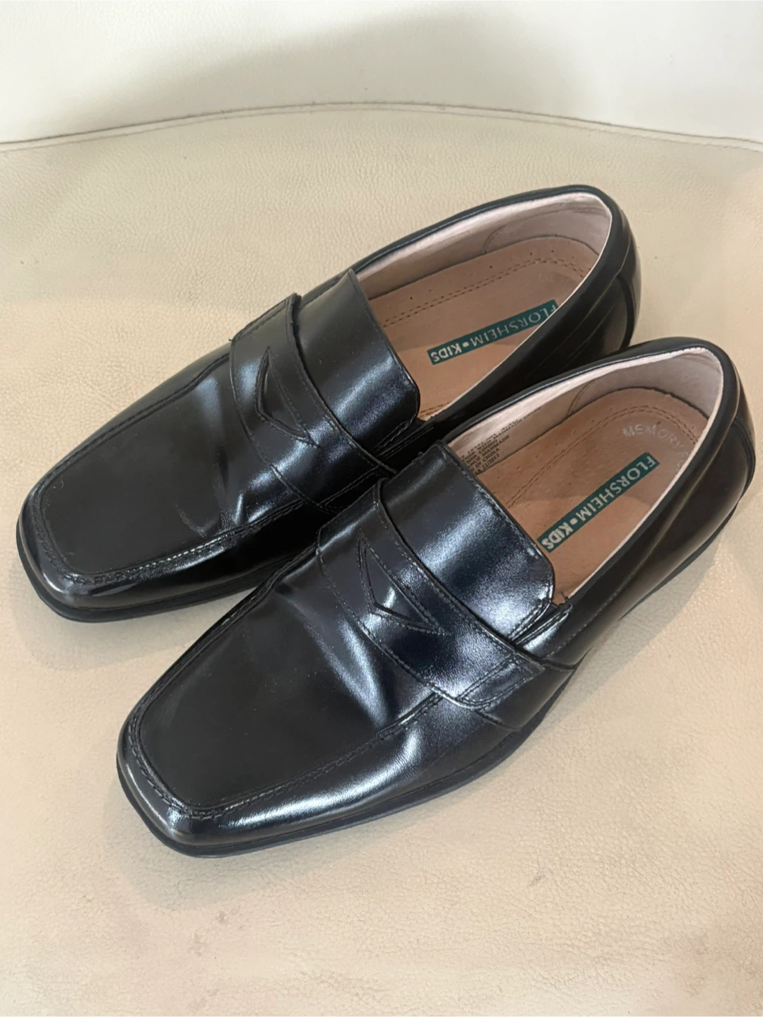Florsheim Kids Black Penny Loafer Size Big Kid 4.5 Leather