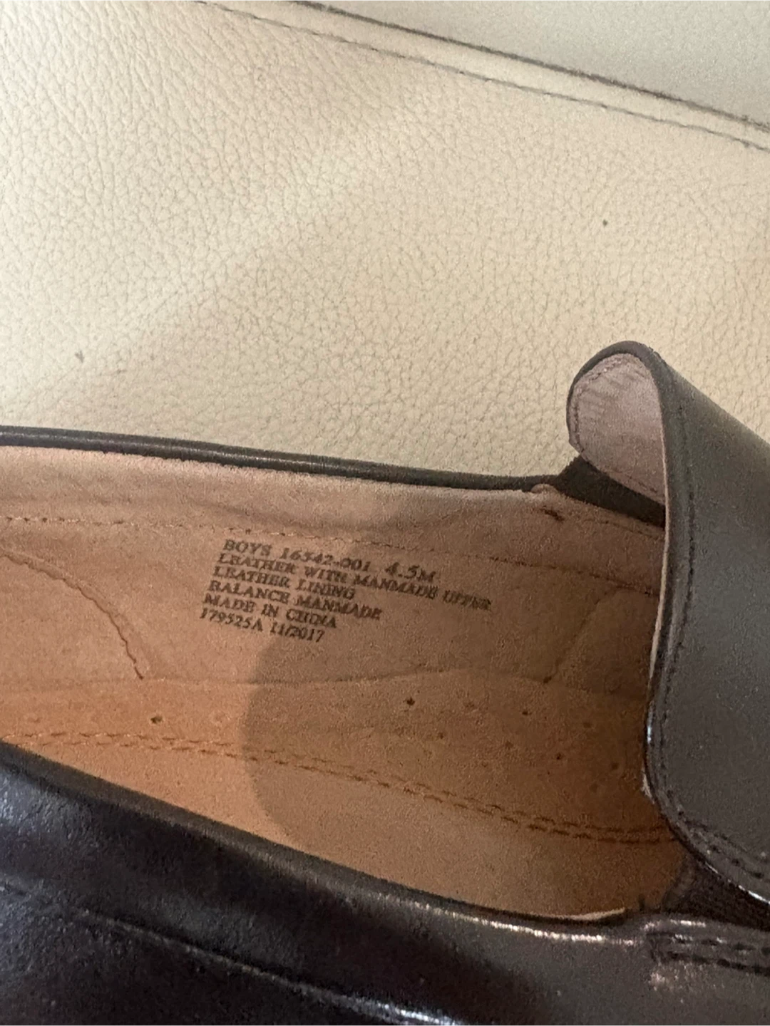 Florsheim Kids Black Penny Loafer Size Big Kid 4.5 Leather - photo 2