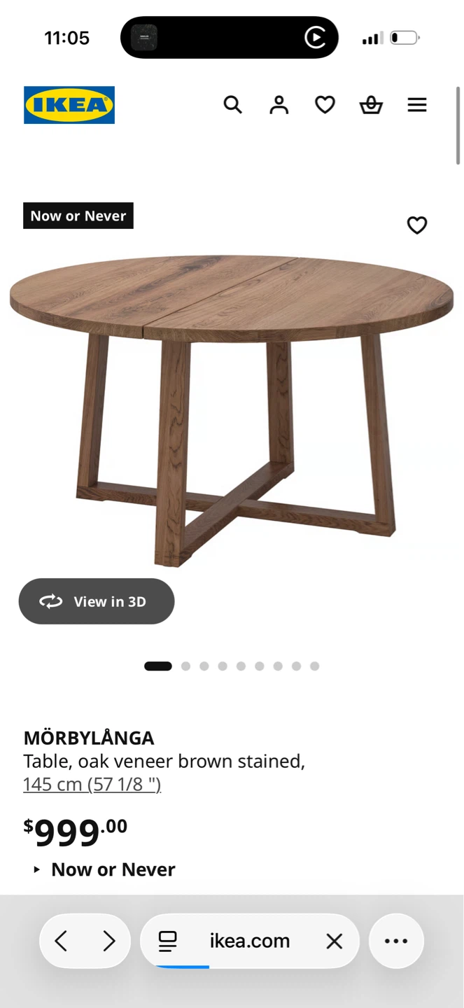 IKEA MÖRBYLÅNGA Table
