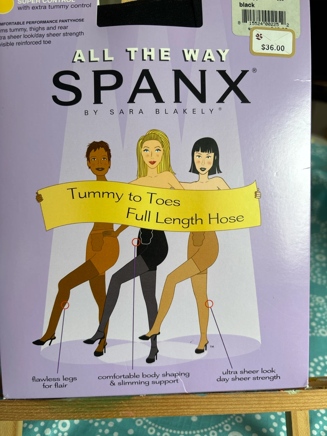 Spanx All The Way Full Length Hose Black