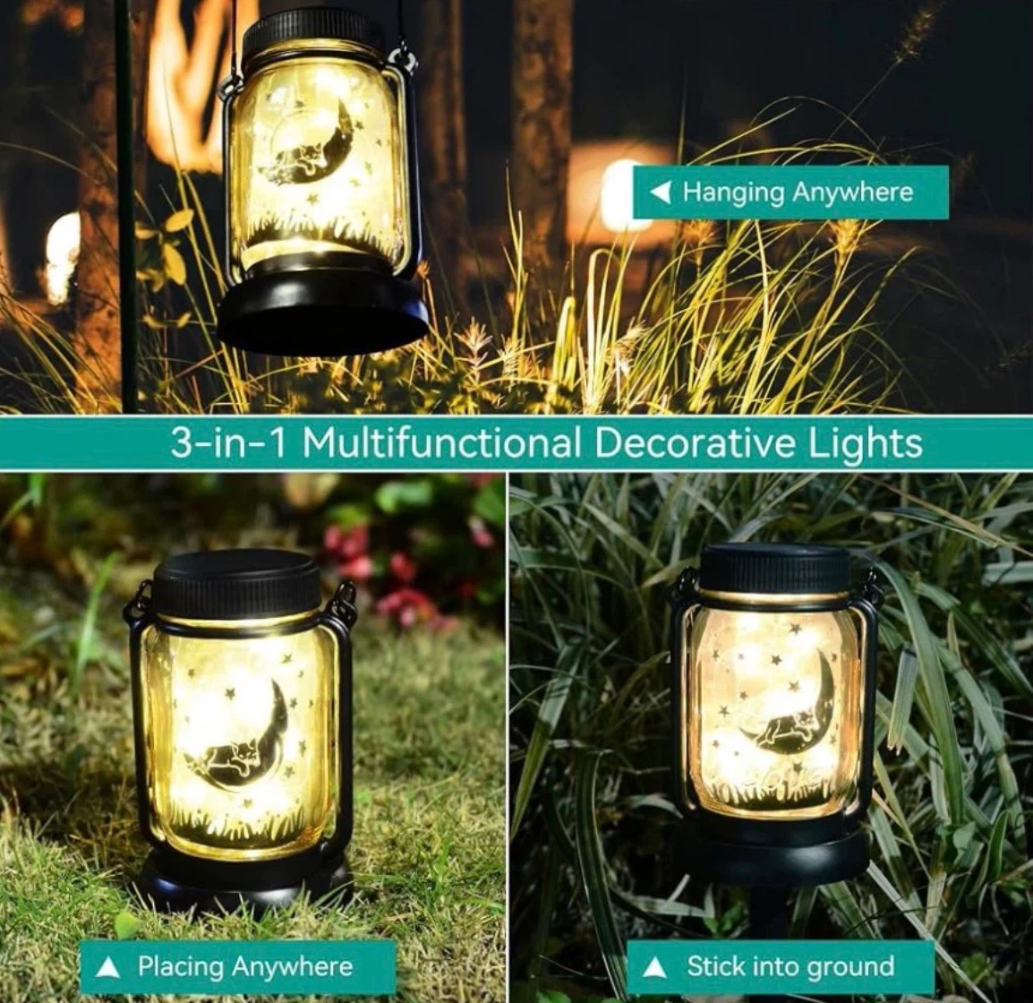 3- in-1 Outdoor Waterproof Solar Cat Lantern - photo 5
