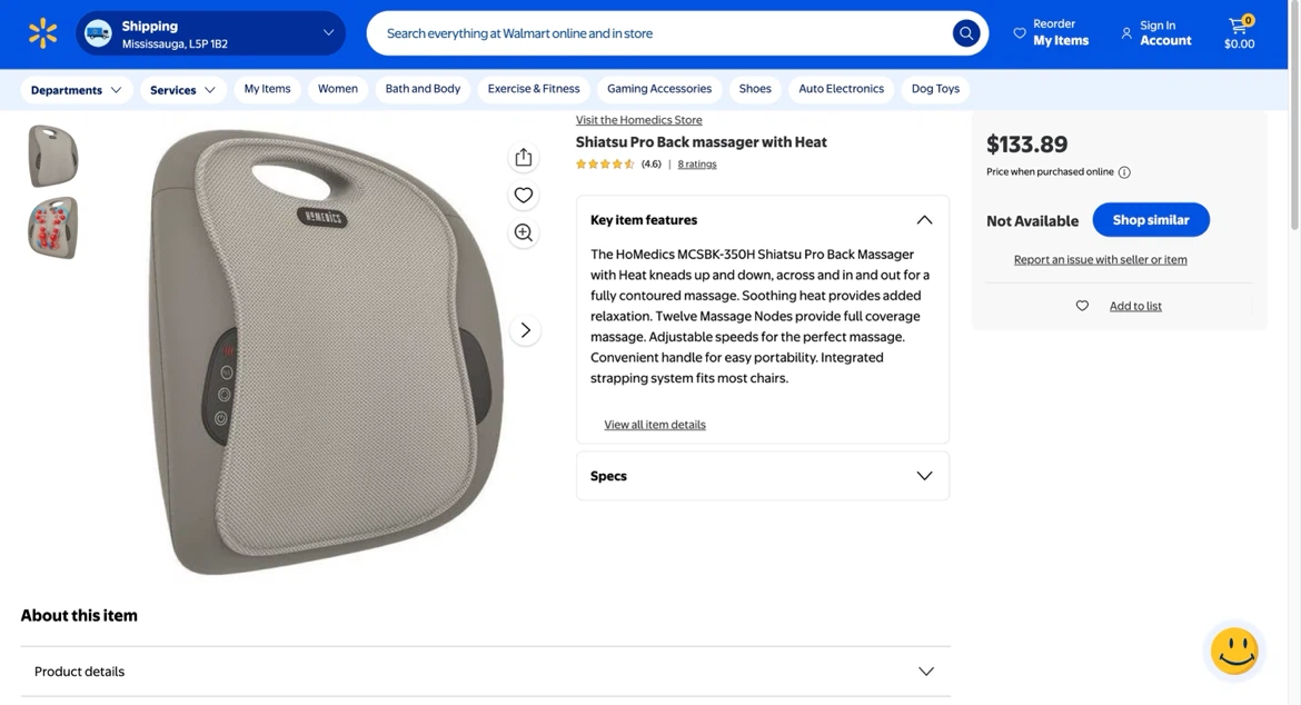 HoMedics Shiatsu Pro Back Massager with Heat - photo 3
