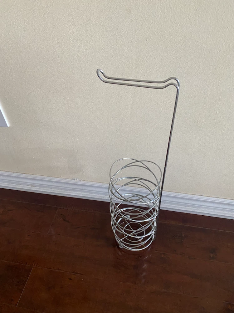 Chrome Toilet Paper Holder with Storage - photo 2