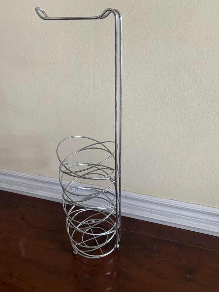 Chrome Toilet Paper Holder with Storage - photo 4