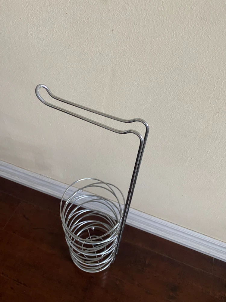 Chrome Toilet Paper Holder with Storage - photo 5
