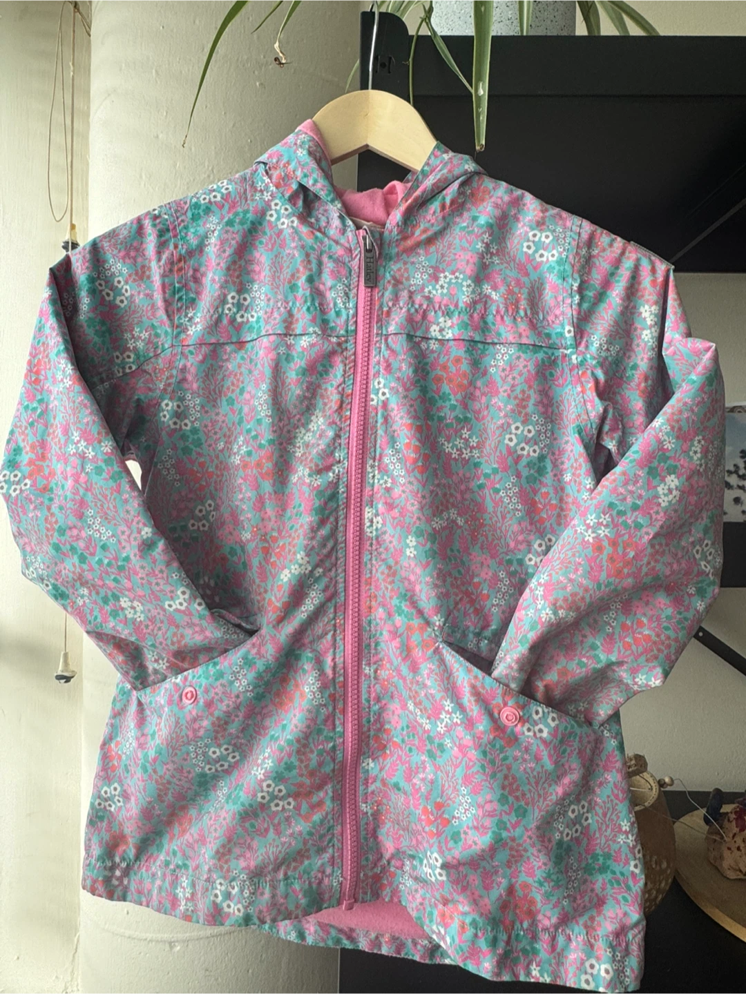 Hatley Kids Floral Rain Jacket Size 8