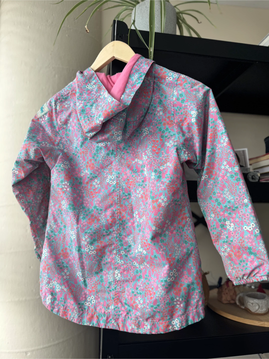 Hatley Kids Floral Rain Jacket Size 8 - photo 3