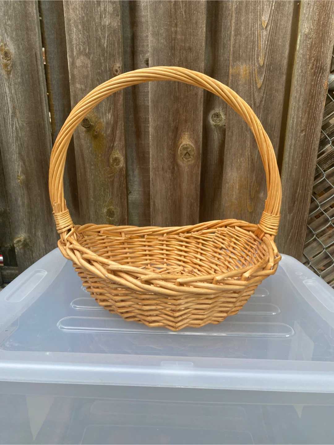 Round Woven Wicker Basket