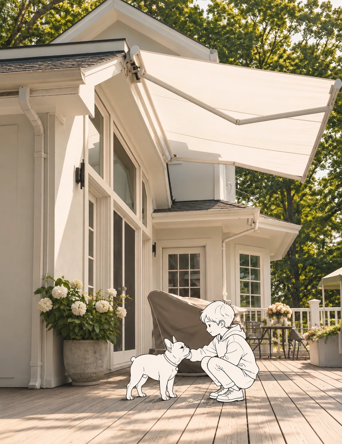electric Retractable Patio Awning