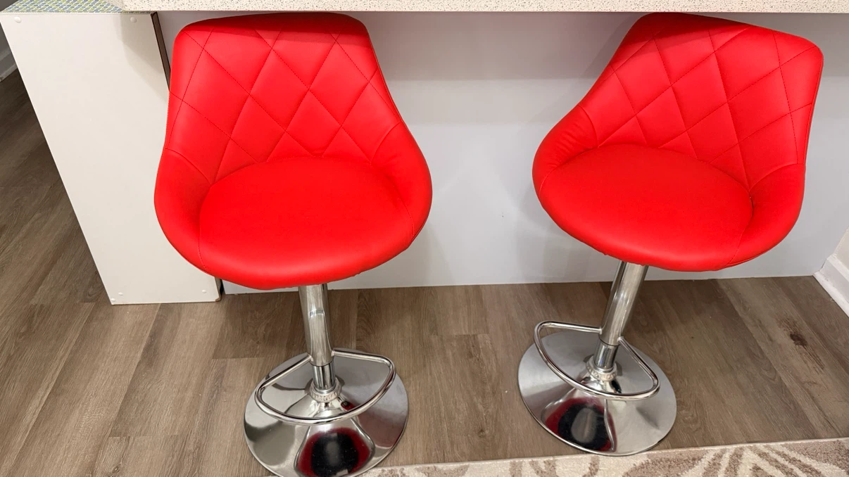 Red Bar Stools (Set of 2) - photo 2