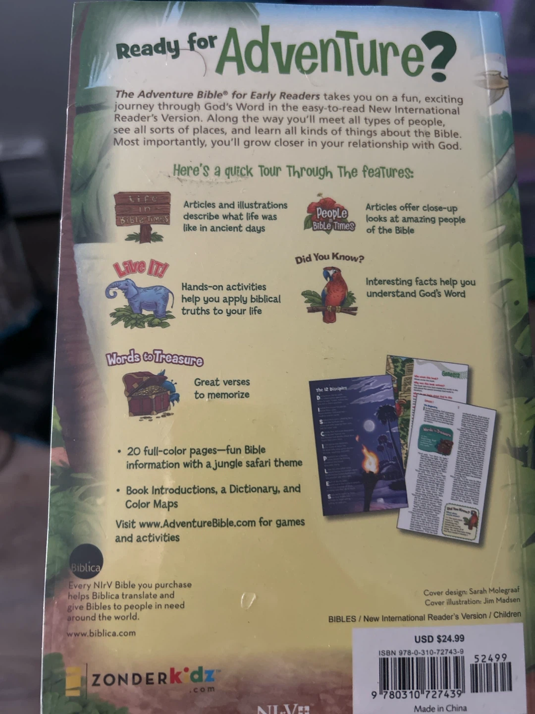 NIrV Adventure Bible for Early Readers - photo 2