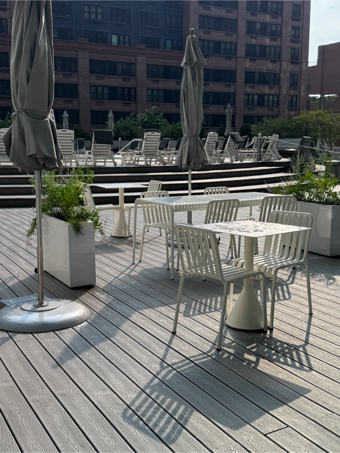 White Metal Outdoor Bistro Chair