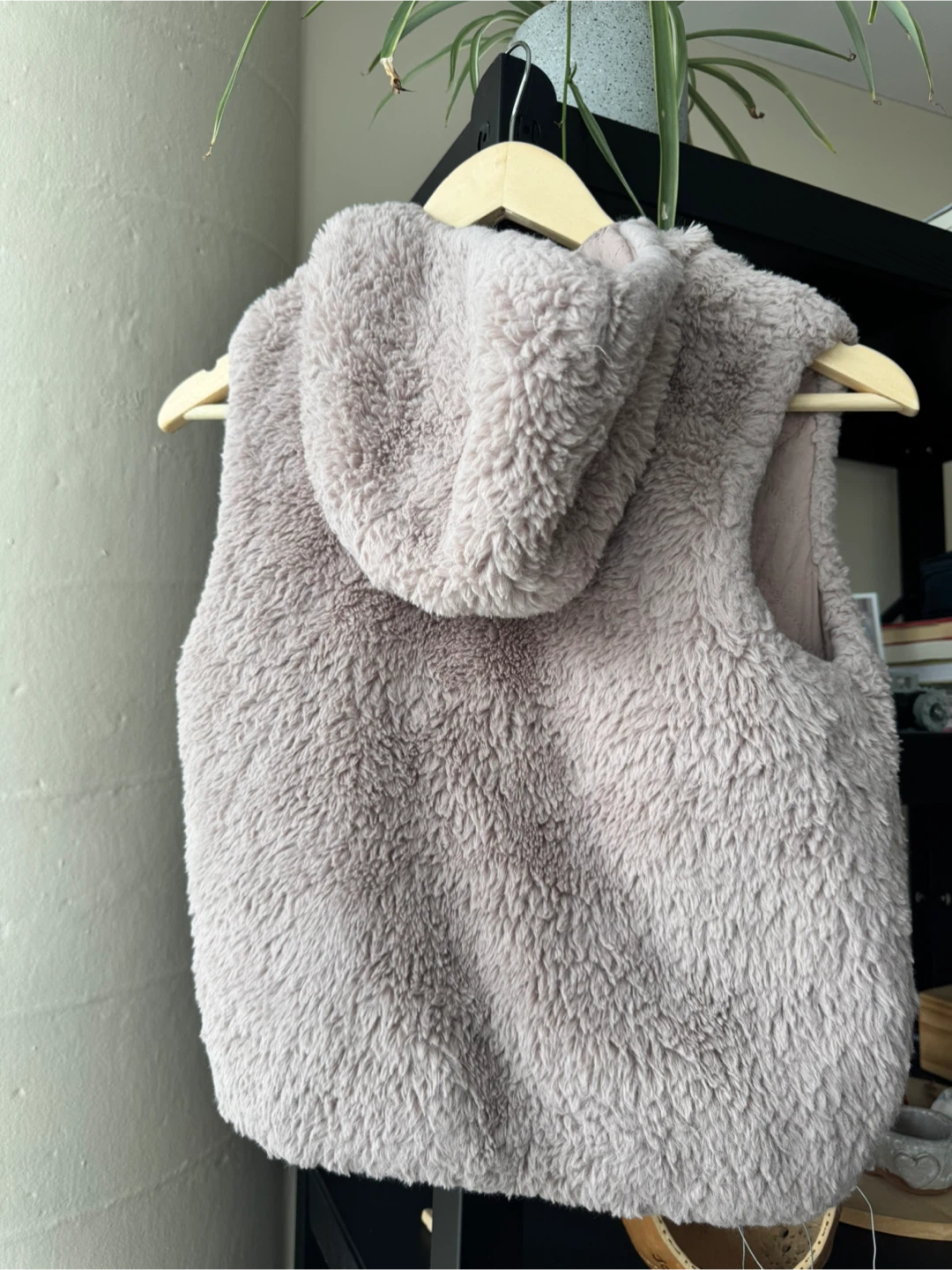 Zara kids Vest  Reversible Faux Fur Quilted Hooded Vest - photo 2