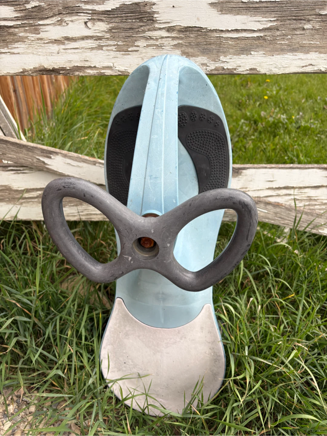 Blue Ride-On Toy with Handlebars