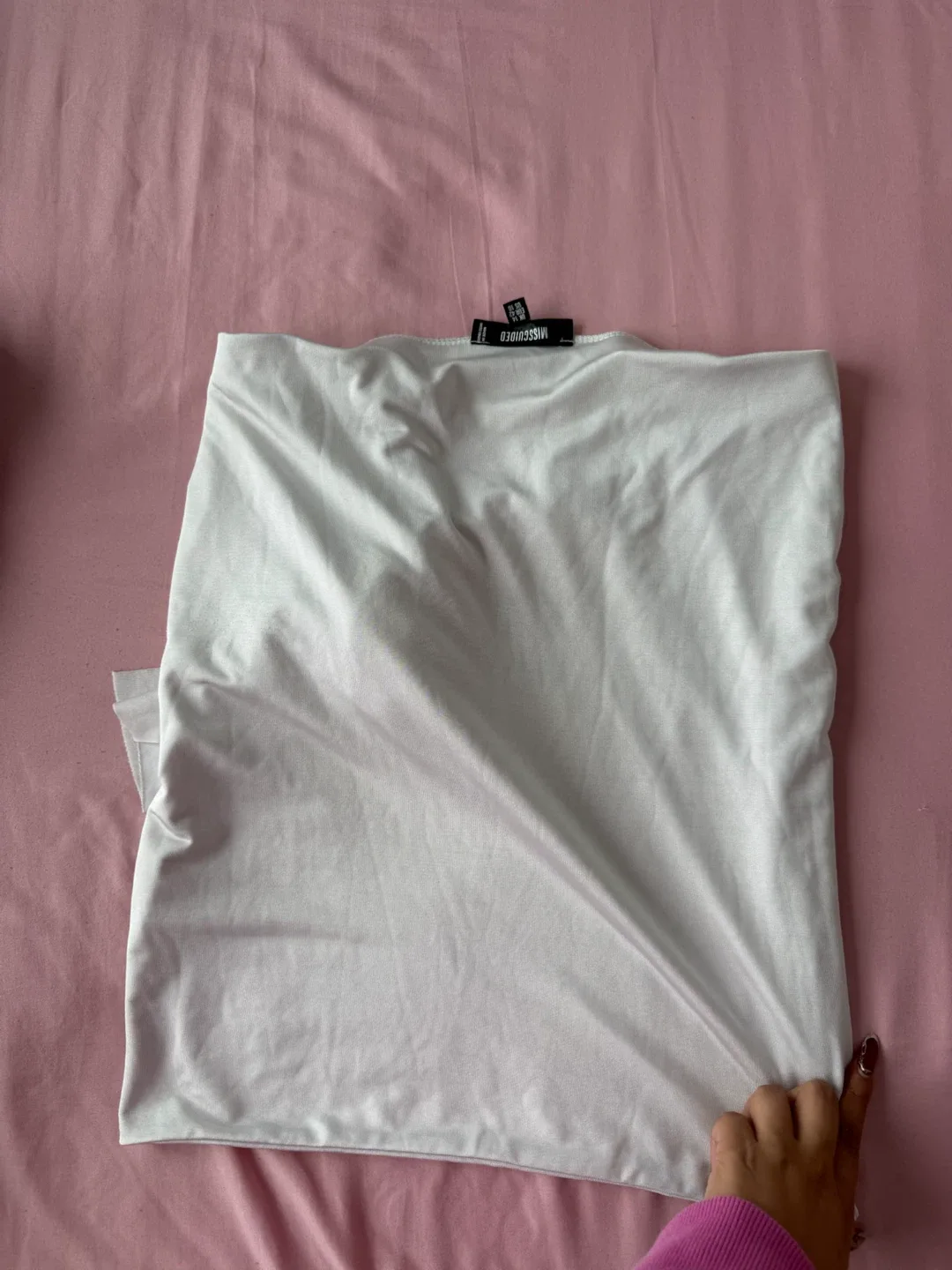 Missguided White Twist Front Midi Skirt - photo 2
