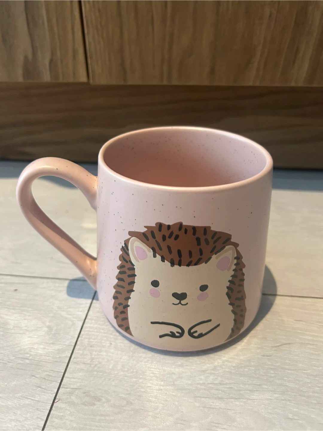 Pink Hedgehog Ceramic Mug