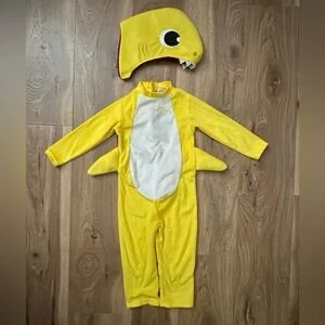 Like new- Yellow Baby Shark Costume - photo 2
