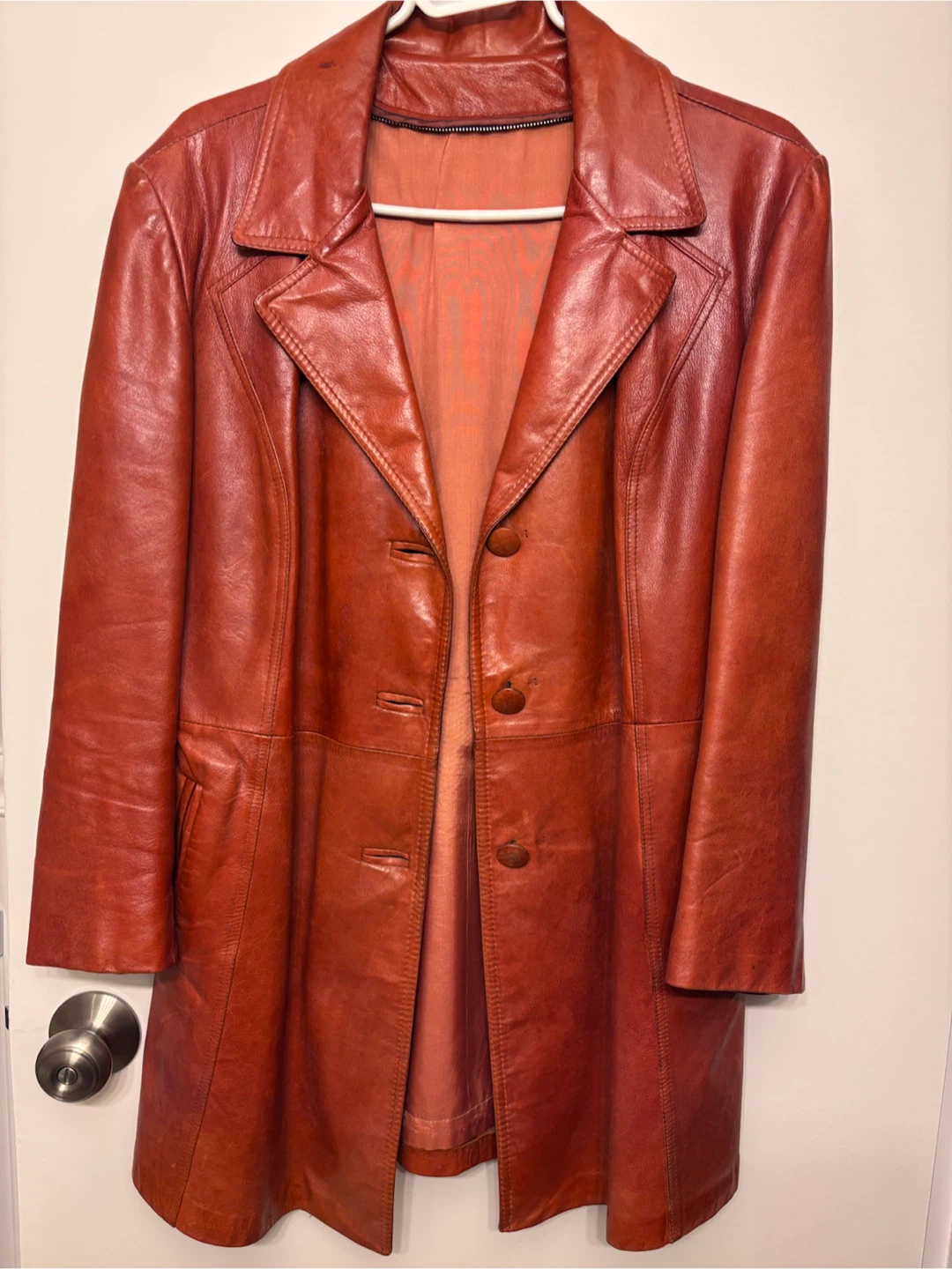 Vintage Rust Hyde House Leather Jacket