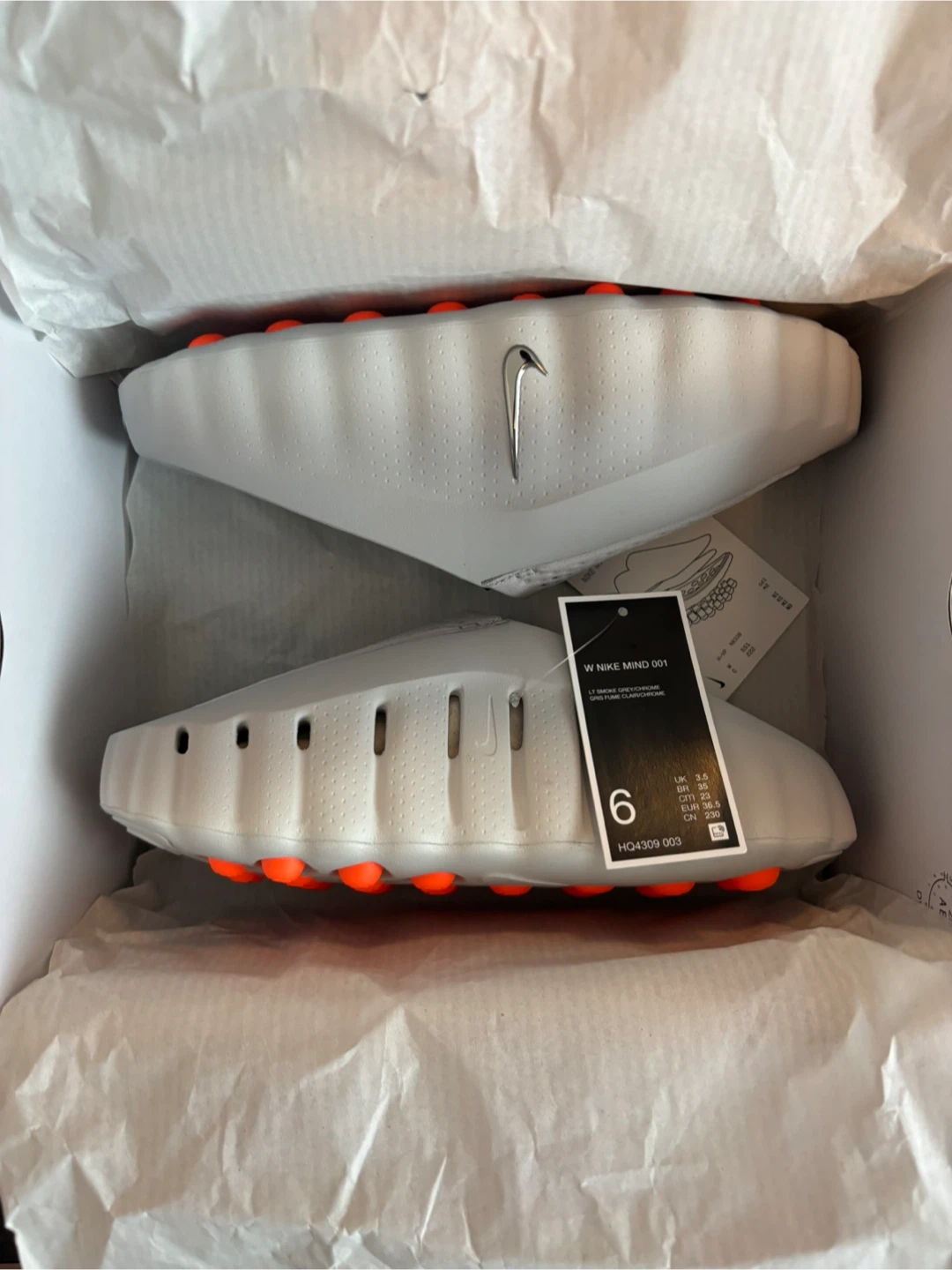 Nike Mind 001 Slide size 6 Women’s/5 Men’s