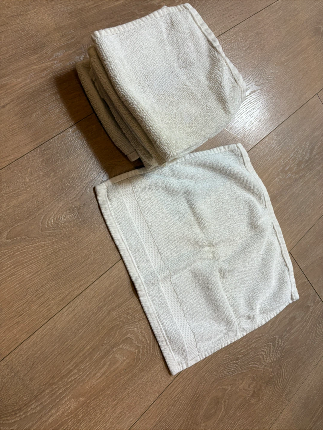 white washcloths