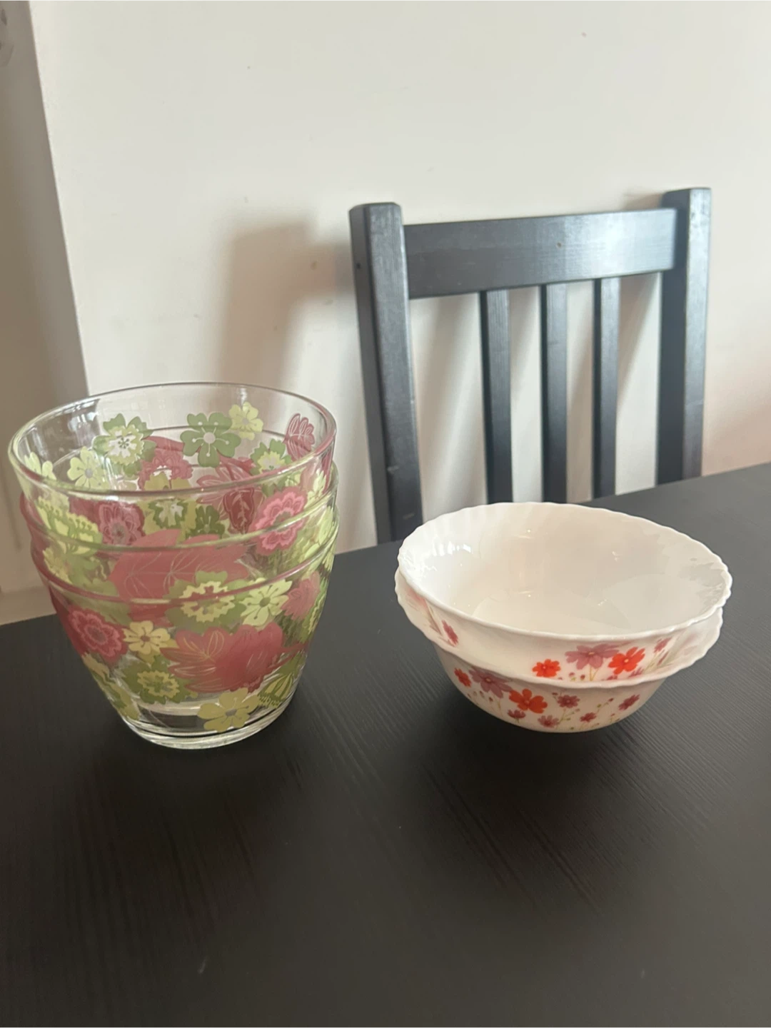 Set of 5 Assorted Floral Bowls