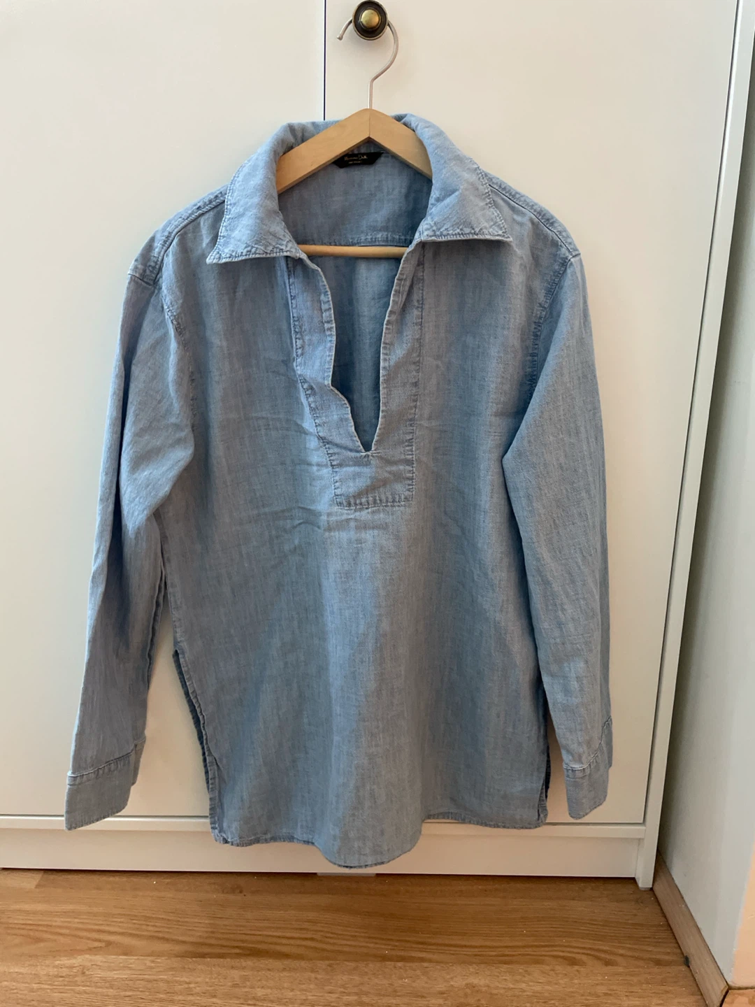 Massimo Dutti Light Blue Denim Shirt
