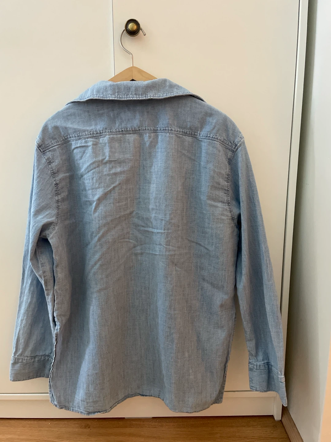 Massimo Dutti Light Blue Denim Shirt - photo 2