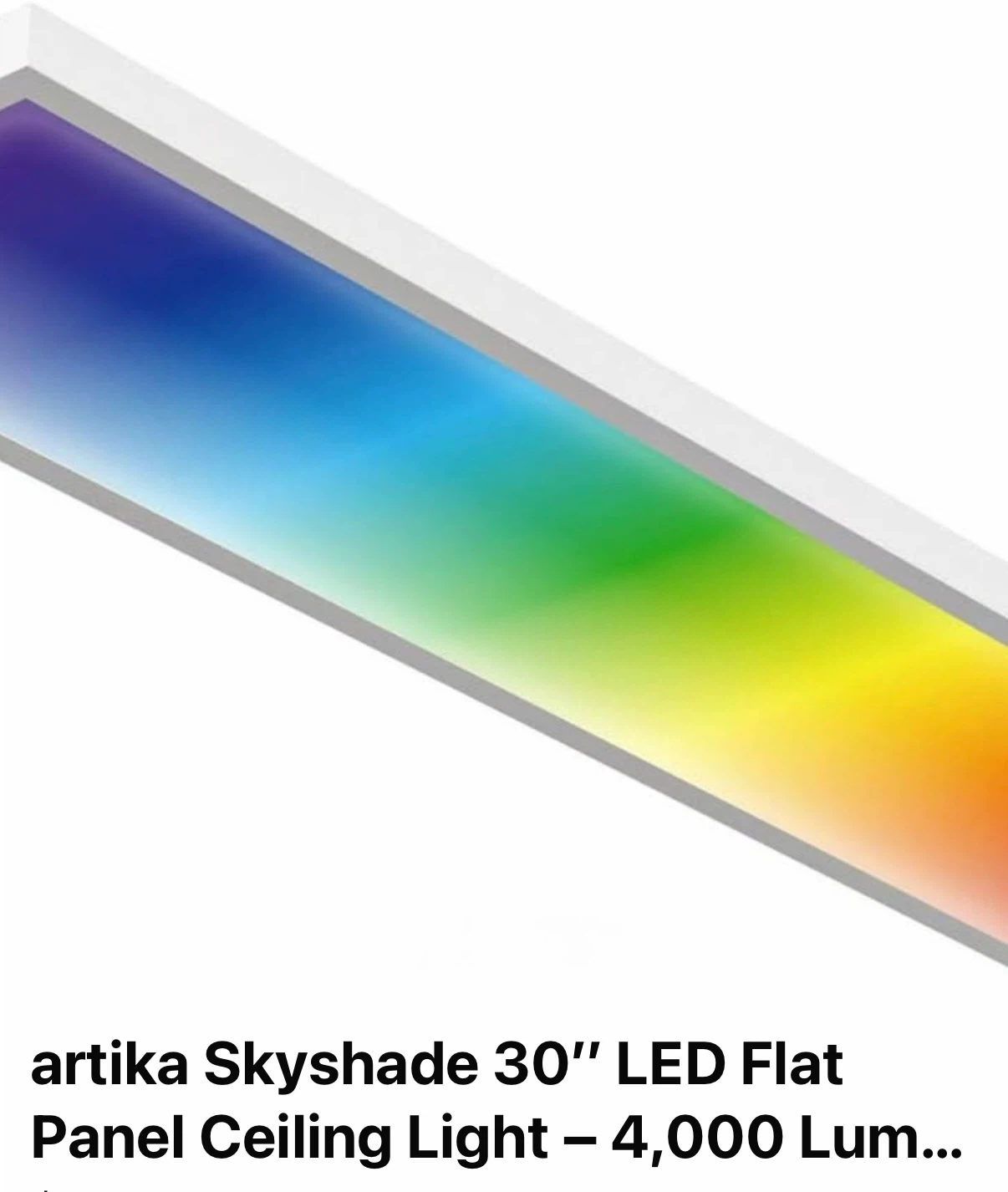 Artika Skyshade Smart LED Flat Panel Ceiling Light - photo 2