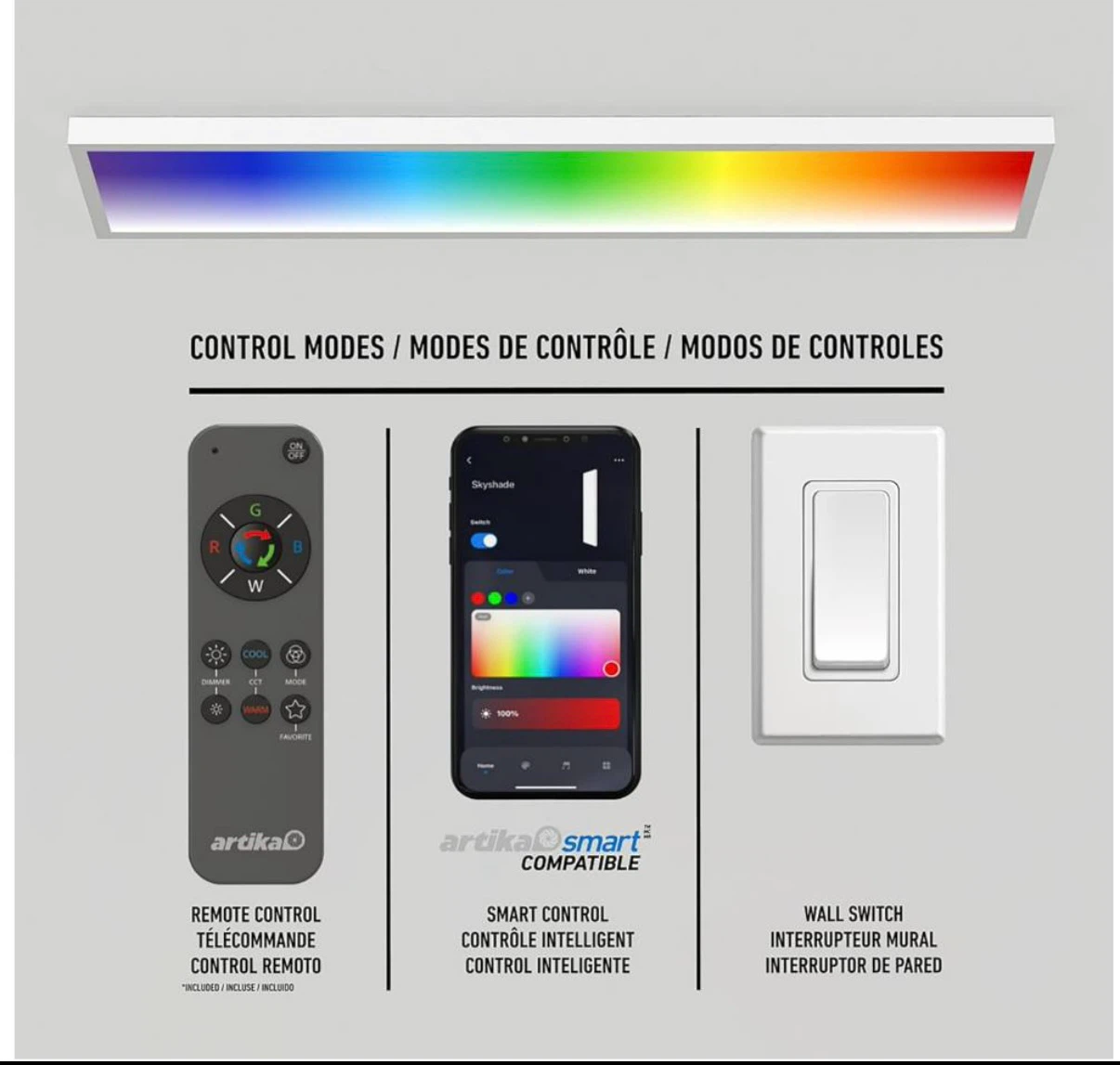 Artika Skyshade Smart LED Flat Panel Ceiling Light - photo 3