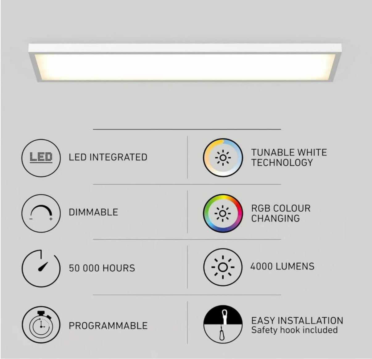 Artika Skyshade Smart LED Flat Panel Ceiling Light - photo 4