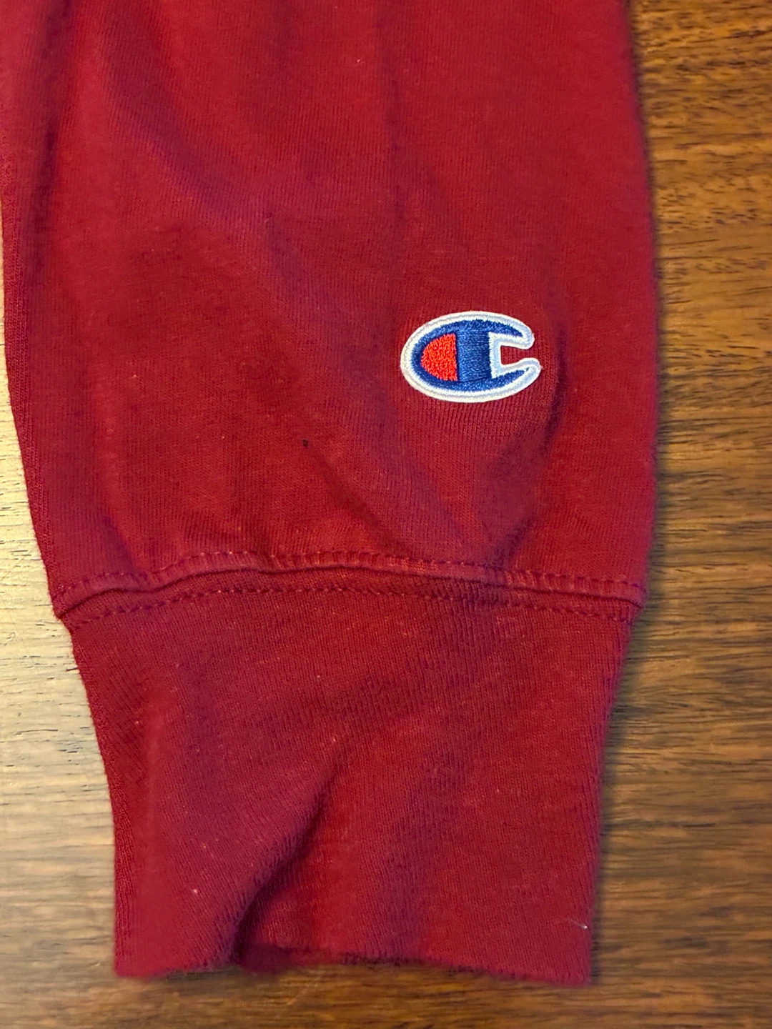 $12 Champion Men’s Medium Long cotton Red Sleeve Shirt - photo 2