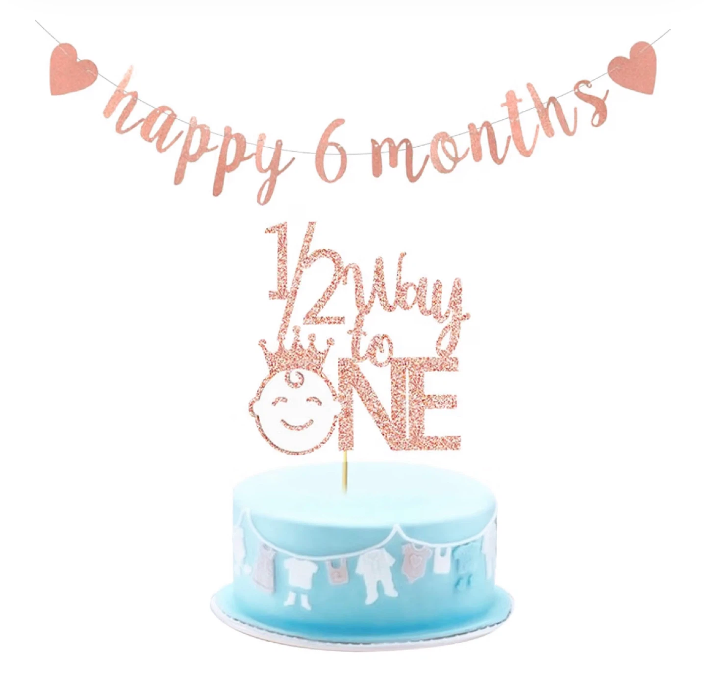 Half Birthday Party Decoration Set - photo 2