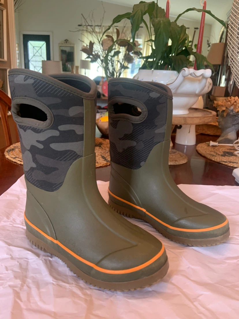 George Boys' Neoprene Rain Boots - Green Camo - photo 2